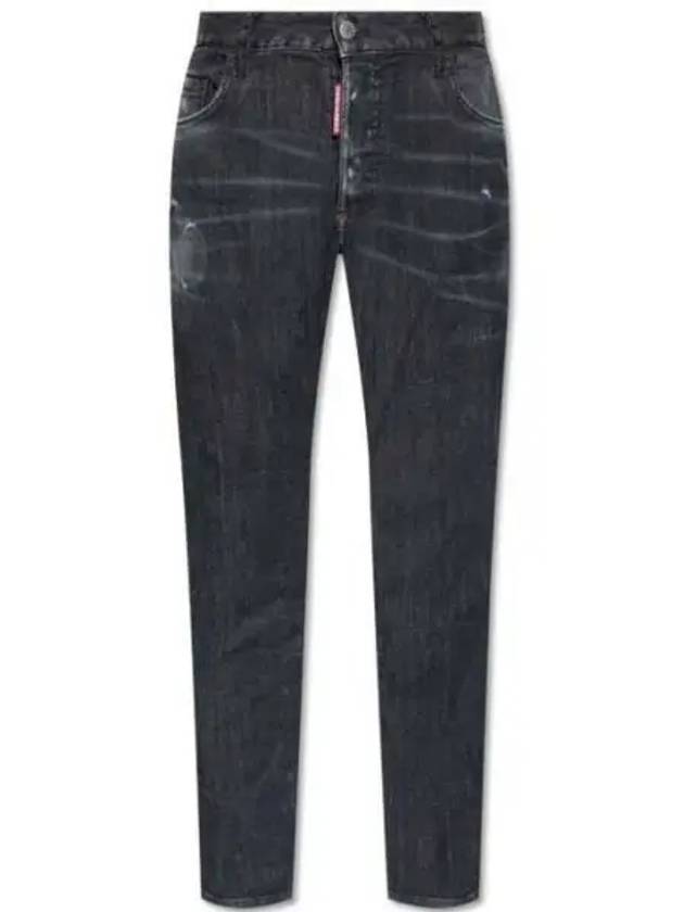 Distressed Denim Jeans Black - DSQUARED2 - BALAAN 2