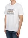 Men's short sleeve t-shirt JG000195U 52000 1000 - HERNO - BALAAN 3