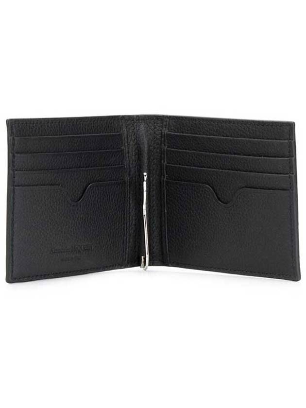 logo bifold wallet black - ALEXANDER MCQUEEN - BALAAN.