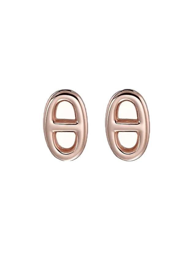 Chaine D Ancre  Earrings Rose Gold - HERMES - BALAAN 1