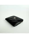 Gold Zipper Classic Grained Calfskin Card Holder Black - CHANEL - BALAAN 8