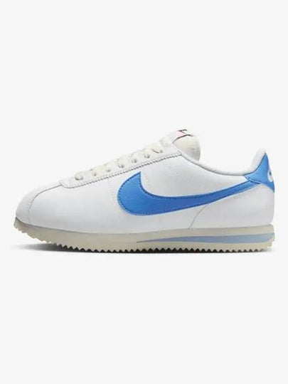 Women's Cortez Low Top Sneakers Blue White - NIKE - BALAAN 2