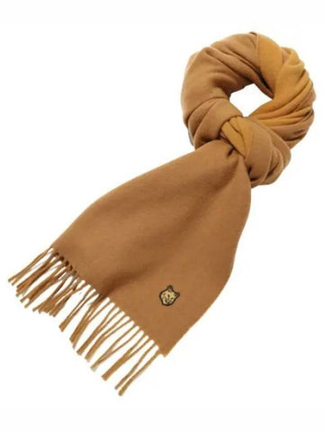 Foxhead Patch Wool Scarf Shawl Muffler - MAISON KITSUNE - BALAAN 1