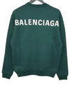 Back logo print sweatshirt green - BALENCIAGA - BALAAN 2