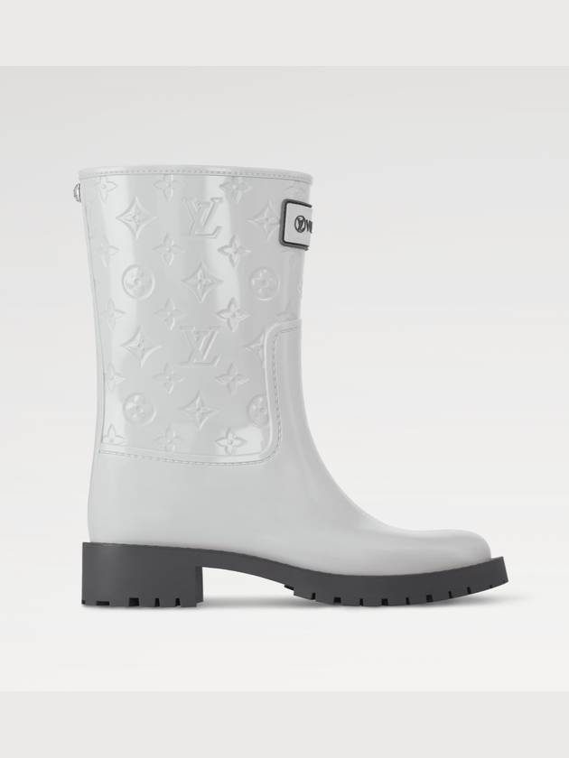 LOUIS VUITTON Drops Flat Half Rain Boots Gray Up to 80 Off at BALAAN