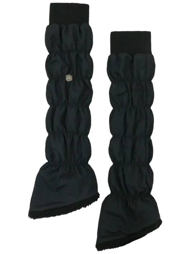 Light padded leg warmers long length BLACK - MONBIRDIE GOLF - BALAAN 7