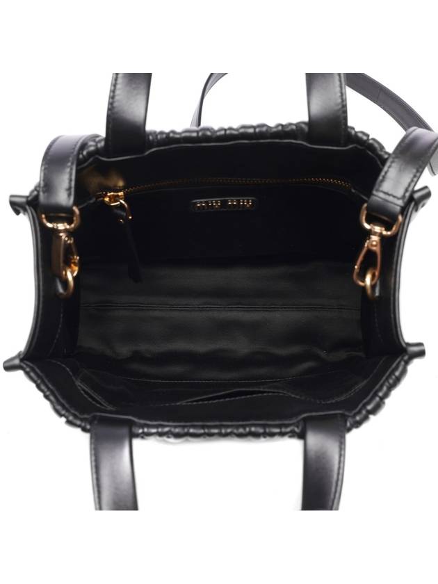 Matelasse Nappa Leather Tote Bag Black - MIU MIU - BALAAN 7