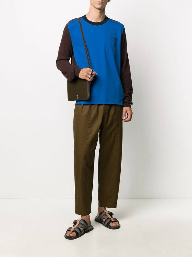 contrastpanel embroidered sweatshirt - MARNI - BALAAN 7