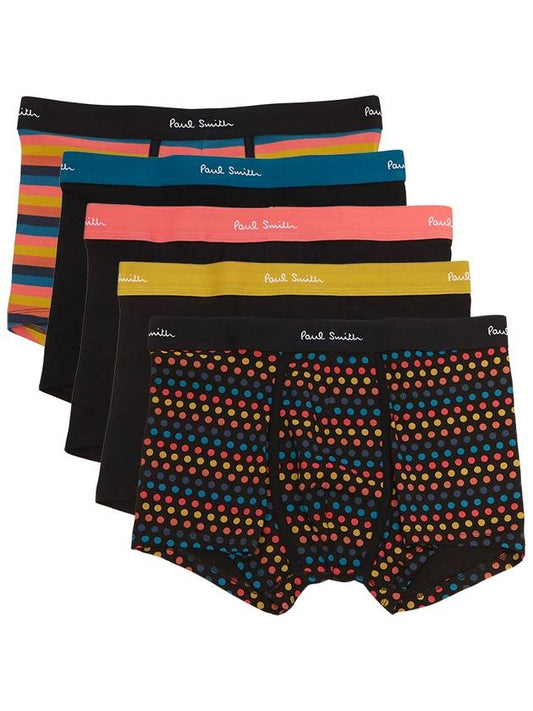 Logo Waistband Set 5 Pack Briefs Black - PAUL SMITH - BALAAN 2