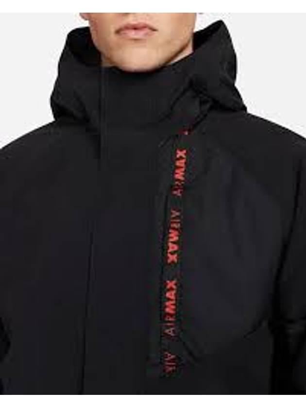 Air Max Woven Hooded Jacket Black - NIKE - BALAAN 4