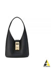 Buckle Hobo Shoulder Bag Black - SALVATORE FERRAGAMO - BALAAN 2