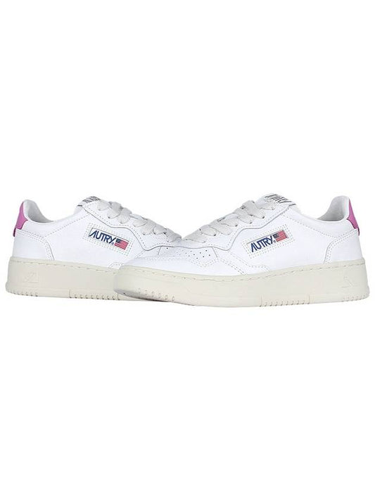 Medalist Pink Tab Low Top Sneakers White - AUTRY - BALAAN 2