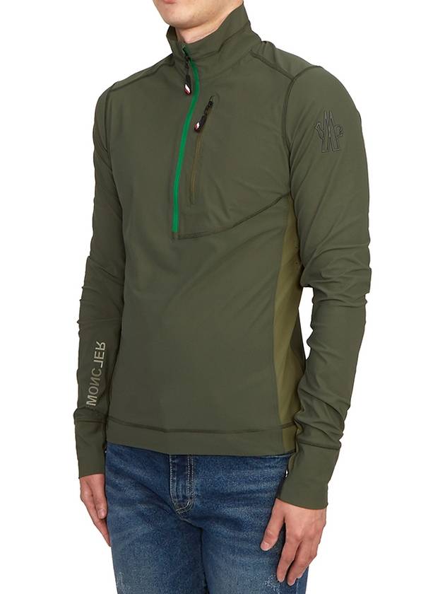 Zip-up Anorak Dark Green - MONCLER - BALAAN 3