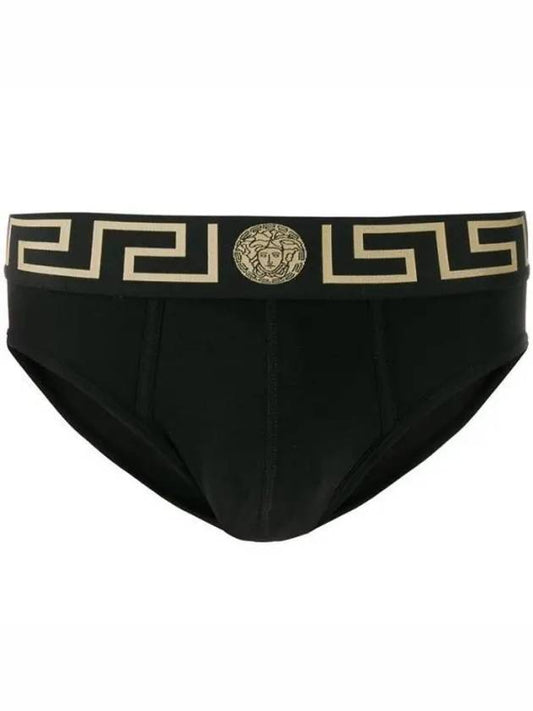 Greca Border Briefs Black - VERSACE - BALAAN 2