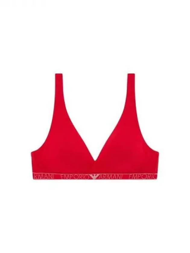 UNDERWEAR Women s Glitter Logo Band Bralette Bra Red 270188 - EMPORIO ARMANI - BALAAN 1