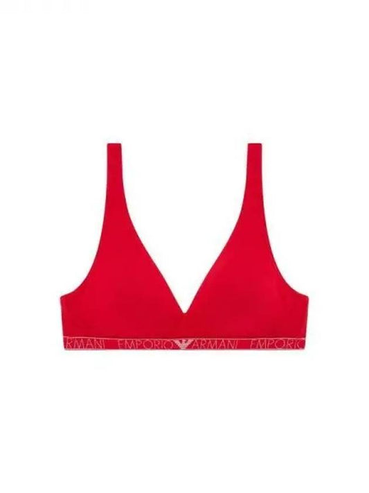 UNDERWEAR Women s Glitter Logo Band Bralette Bra Red 270188 - EMPORIO ARMANI - BALAAN 1