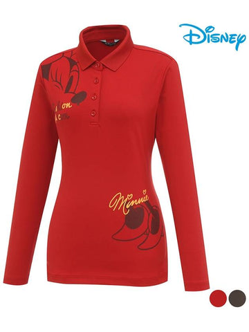 Women s Character Artwork Long Sleeve Collar T Shirt DO3LTS006 - DISNEY GOLF - BALAAN 1