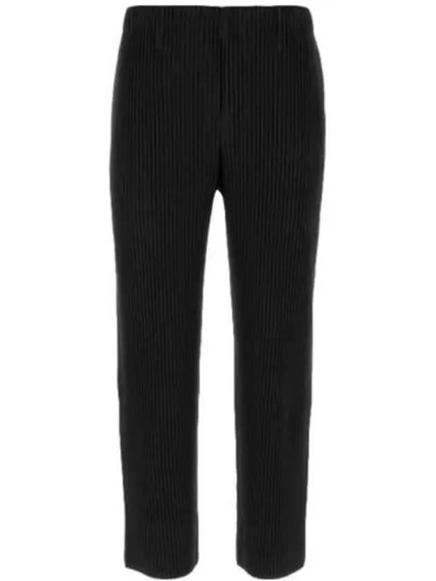 Pleated Straight Pants Black - ISSEY MIYAKE - BALAAN 2