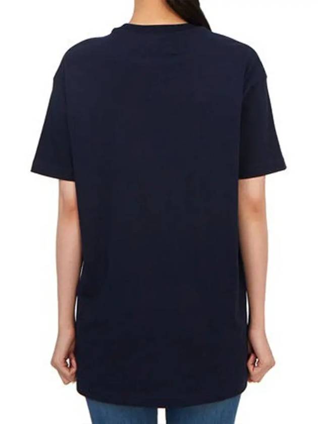 ORB Logo Cotton Short Sleeve T-Shirt Navy - VIVIENNE WESTWOOD - BALAAN 5