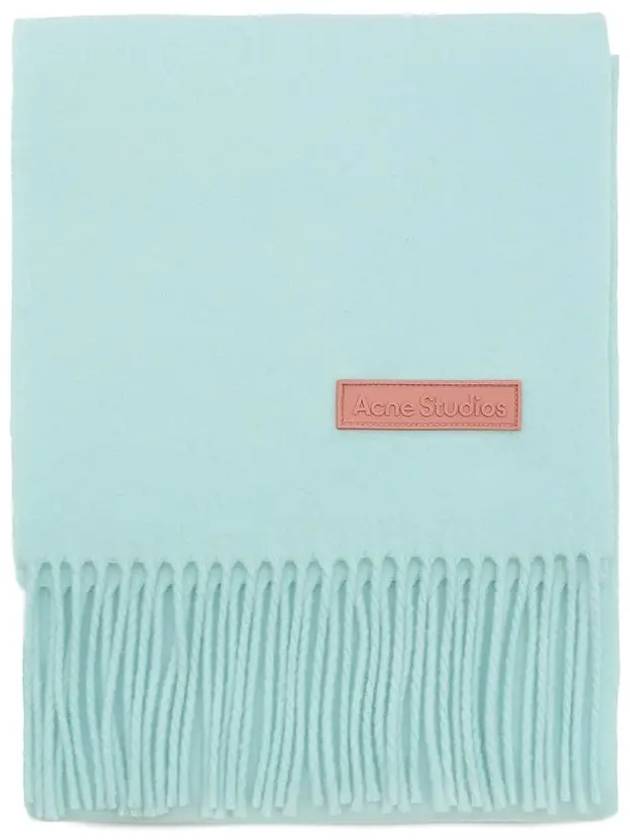 Fringe Wool Scarf Pastel Light Blue - ACNE STUDIOS - BALAAN 2