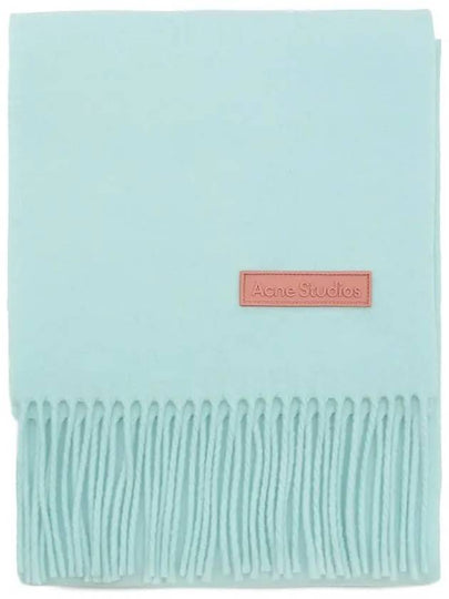 Fringe Wool Scarf Pastel Light Blue - ACNE STUDIOS - BALAAN 2