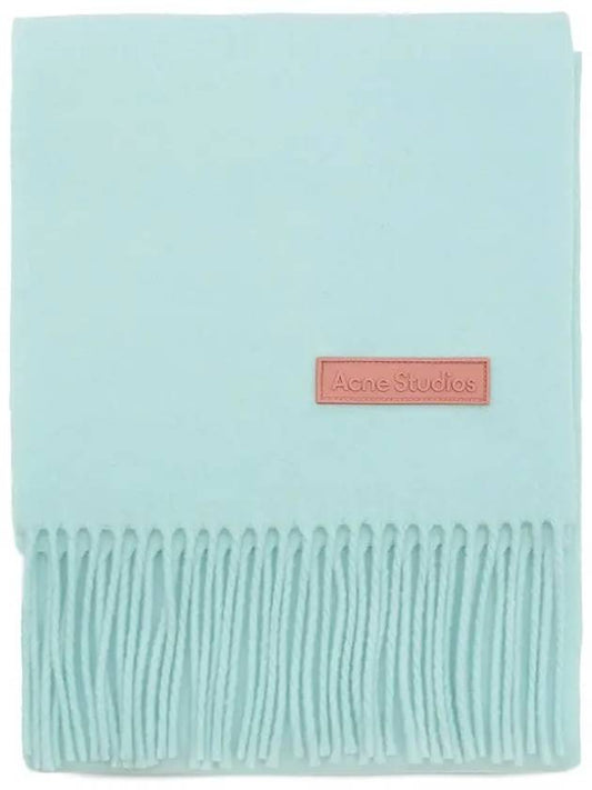 Fringe Wool Scarf Pastel Light Blue - ACNE STUDIOS - BALAAN 2