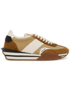 Logo James Panel Low Top Sneakers Brown - TOM FORD - BALAAN 2