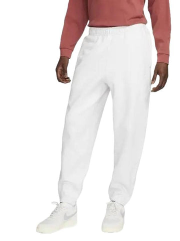 Solo Swoosh Fleece Track Pants White - NIKE - BALAAN 1