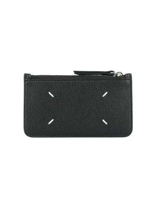 Stitch Zipper Card Wallet Black - MAISON MARGIELA - BALAAN 2