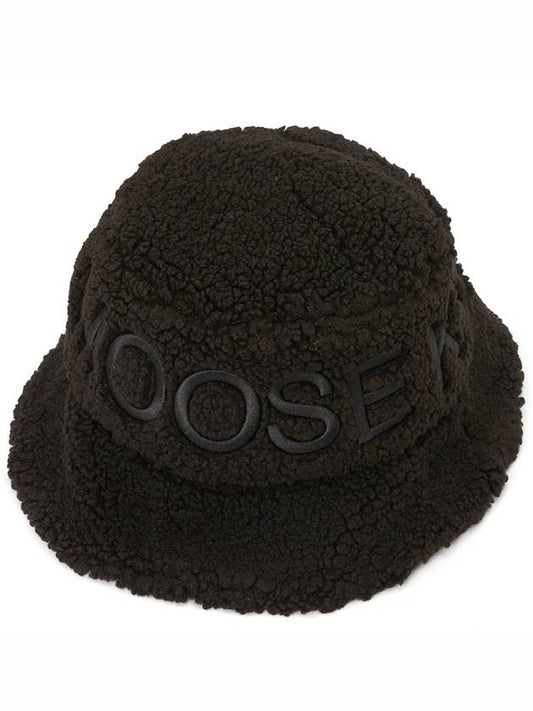 Cobble Embroidered Logo Bucket Hat Black - MOOSE KNUCKLES - BALAAN 2