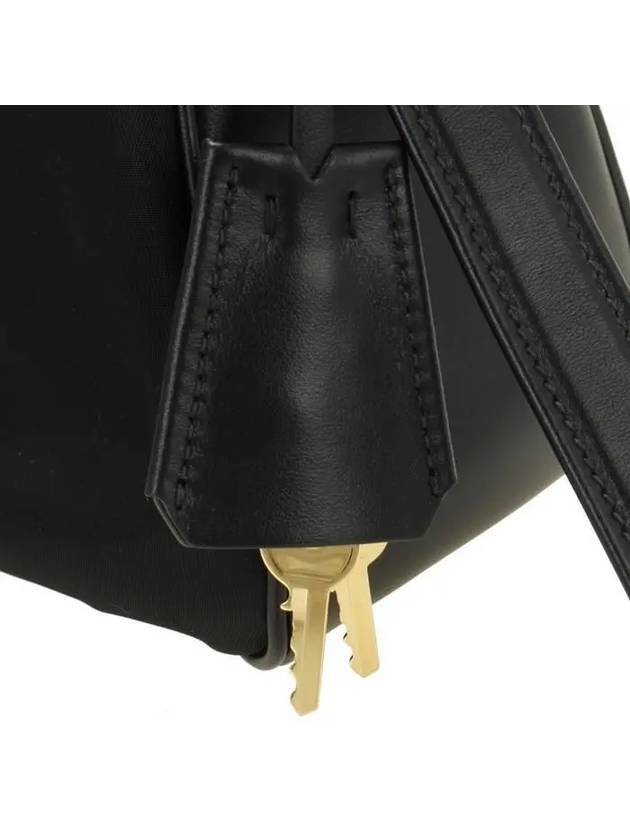 Amiee Large Re-Nylon Leather Shoulder Bag Black - PRADA - BALAAN 9