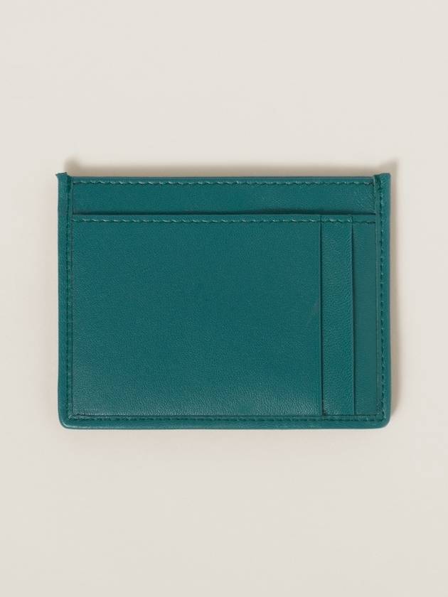 Materasse Nappa Leather Card Wallet Lagoon Blue - MIU MIU - BALAAN 8