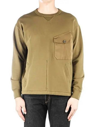 Garment Dying Sweatshirt Khaki - TEN C - BALAAN 2