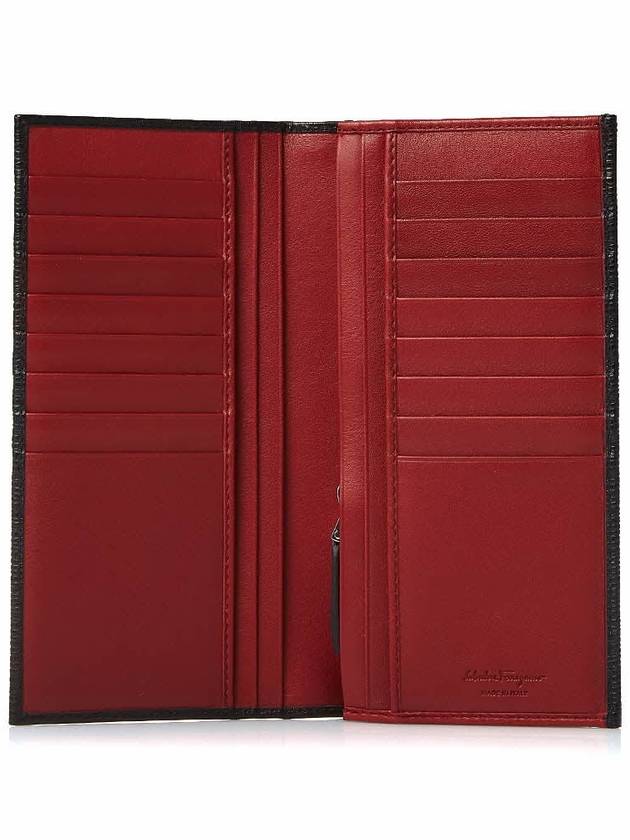 Men's Bifold Long Wallet 66 A069 NERO RED 0686018 - SALVATORE FERRAGAMO - BALAAN 7