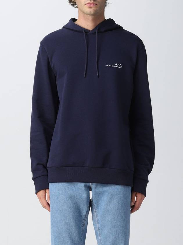 Item Logo Hoodie Navy - A.P.C. - BALAAN 5