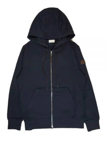 24 8G00065 89AJF 778 Logo Patch Zip up Hoodie - MONCLER - BALAAN 1