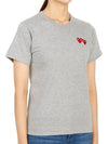 Comme des Gar ons Double Wappen Women s Short Sleeve T Shirt AZ T225 051 3 - COMME DES GARCONS PLAY - BALAAN 3