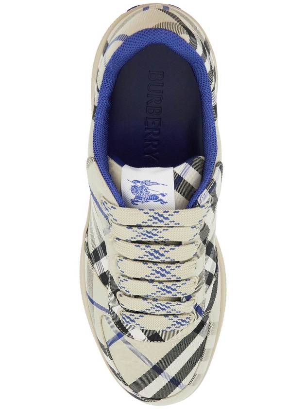 Check Terrace Low Top Sneakers Lichen - BURBERRY - BALAAN 3