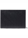 Intrecciato Document Clutch Bag Black - BOTTEGA VENETA - BALAAN 5