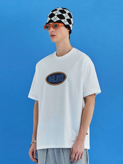 Oval Logo TShirt White - UNALLOYED - BALAAN 2