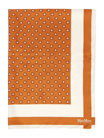 Orel Silk Scarf Orange - MAX MARA - BALAAN 1