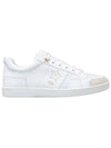 Star Suede Leather Low Top Sneakers White - DIOR - BALAAN 1