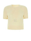 Crop Brushed Alpaca Knit Top Light Yellow - MAISON MARGIELA - BALAAN 2