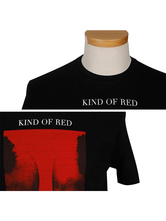 Kind of Red Print Short Sleeve T-Shirt Black - NEIL BARRETT - BALAAN 5