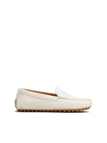 City Gommino Leather Driving Shoes White - TOD'S - BALAAN 1