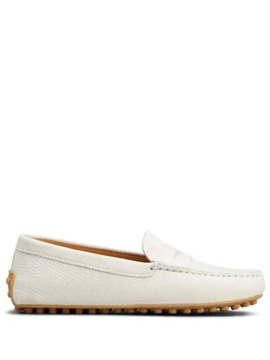 City Gommino Leather Driving Shoes White - TOD'S - BALAAN 1