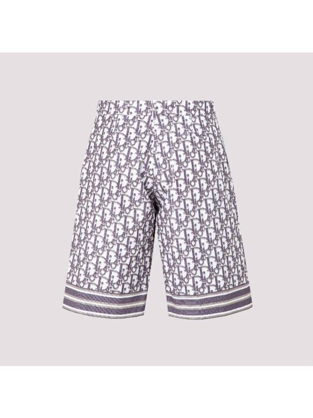 All Over Oblique Bermuda Shorts Purple - DIOR - BALAAN 3