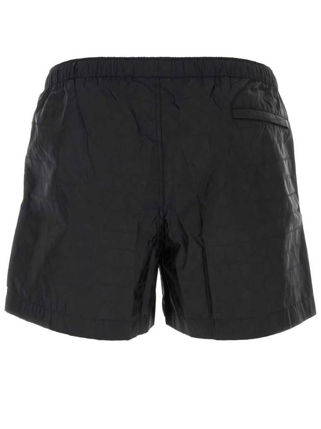 Icograph Pattern Nylon Swim Shorts Black - VALENTINO - BALAAN 3