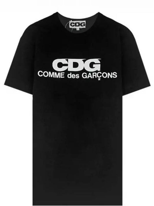 CDG Logo Cotton Short Sleeve T-Shirt Black - COMME DES GARCONS - BALAAN 2