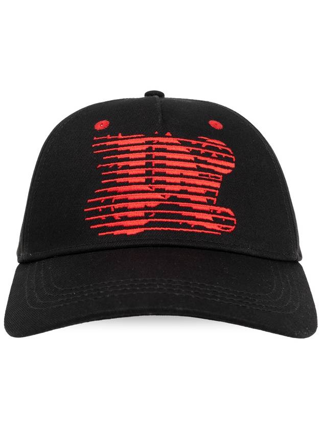 Racing Monogram Embroidered Baseball Cap Hat - PALM ANGELS - BALAAN 2